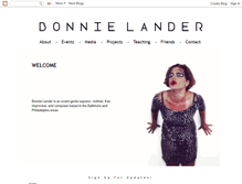 Tablet Screenshot of bonnielander.com